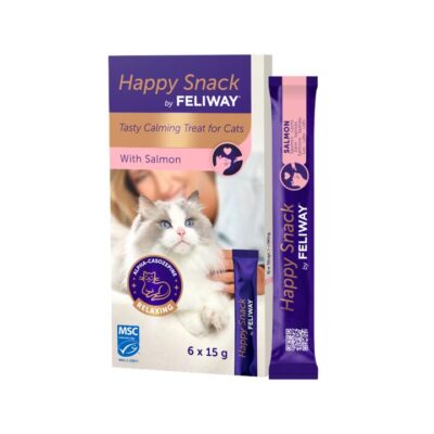 Feliway Happy Snack Salmon Calming Lickable Cat Treats