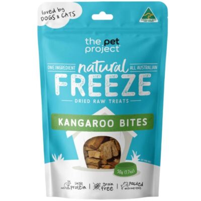 The Pet Project Freeze Dried Kangaroo Bites Dog And Cat Treats