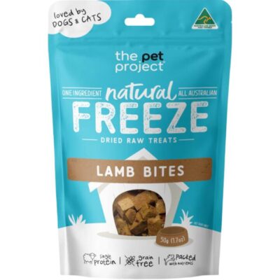 The Pet Project Freeze Dried Lamb Bites Dog Treats
