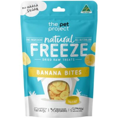 The Pet Project Freeze Dried Banana Bites Dog And Cat Treats