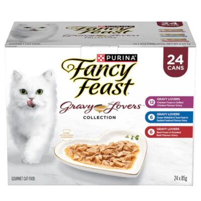 Fancy Feast Gravy Lovers Collection Variety Pack Wet Cat Food Cans