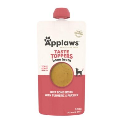 Applaws Taste Toppers Dog Beef Bone Broth Turmeric And Parsley