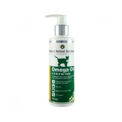 Natural Animal Solutions Omega 3,6 & 9 Oil For Cats  200 Ml