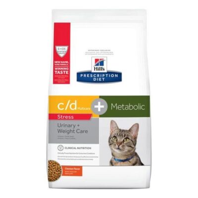 Hill's Prescription Diet C/D Multicare Stress Urinary + Metabolic Weight Chicken Flavour Dry Cat Food  2.88 Kg