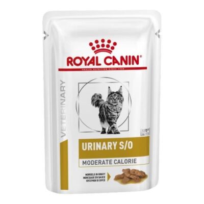 Royal Canin Veterinary Diet Urinary Moderate Calorie So Wet Cat Food Pouches