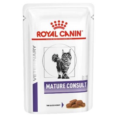 Royal Canin Veterinary Diet Feline Mature Consult Pouches 12x85g