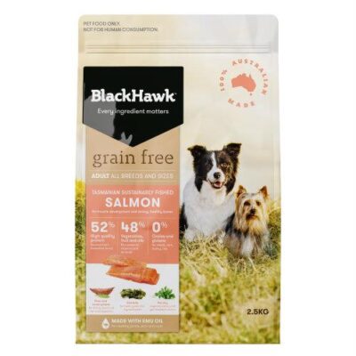 Black Hawk Grain Free Adult Salmon Dry Dog Food   2.5 Kg