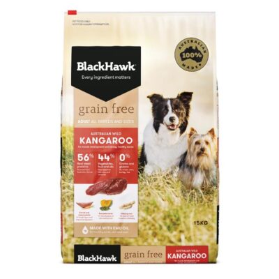 Black Hawk Grain Free Adult Kangaroo Dry Dog Food  15 Kg