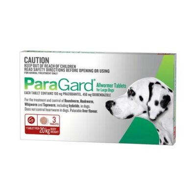 Paragard Allwormer Large Dog up to 20kg Red 3 pack