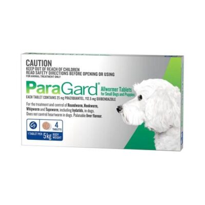Paragard Allwormer Small Dog up to 5kg Blue 4 pack