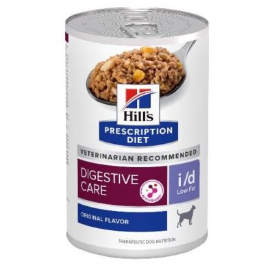 Hill's Prescription Diet I/D Low Fat Digestive Care Original Flavour Wet Dog Food 360gm 12 Cans