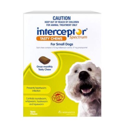 Interceptor Spectrum Chews Small 4-11kg Green 3 pack