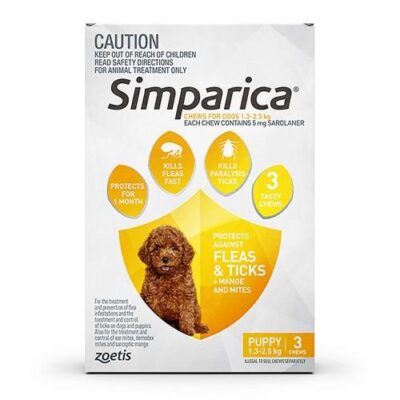 Simparica Puppy 1.3-2.5kg 3pack