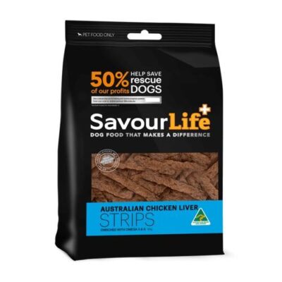 SavourLife Natural Treats Australian Chicken Liver Strips 165g
