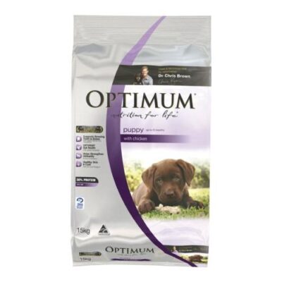 Optimum Puppy All Breeds With Chicken Dry Dog Food  15 Kg