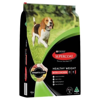 Supercoat Smartblend With Chicken Healthy Weight Adult Dry Dog Food  18 Kg