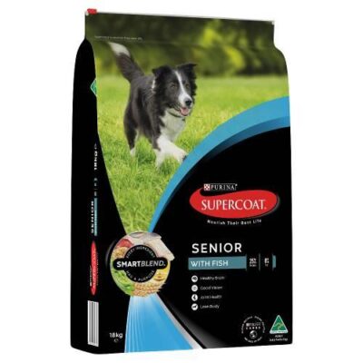 Supercoat Smartblend With Fish Senior Dry Dog Food  18 Kg