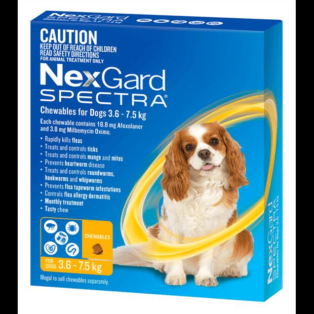 NexGard Spectra flea and tick treatment for dogs - Australian price comparison